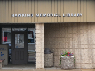 Hawkins Memorial Library Logo